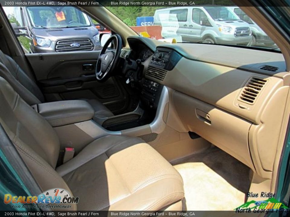 2003 Honda Pilot EX-L 4WD Sage Brush Pearl / Fern Photo #27