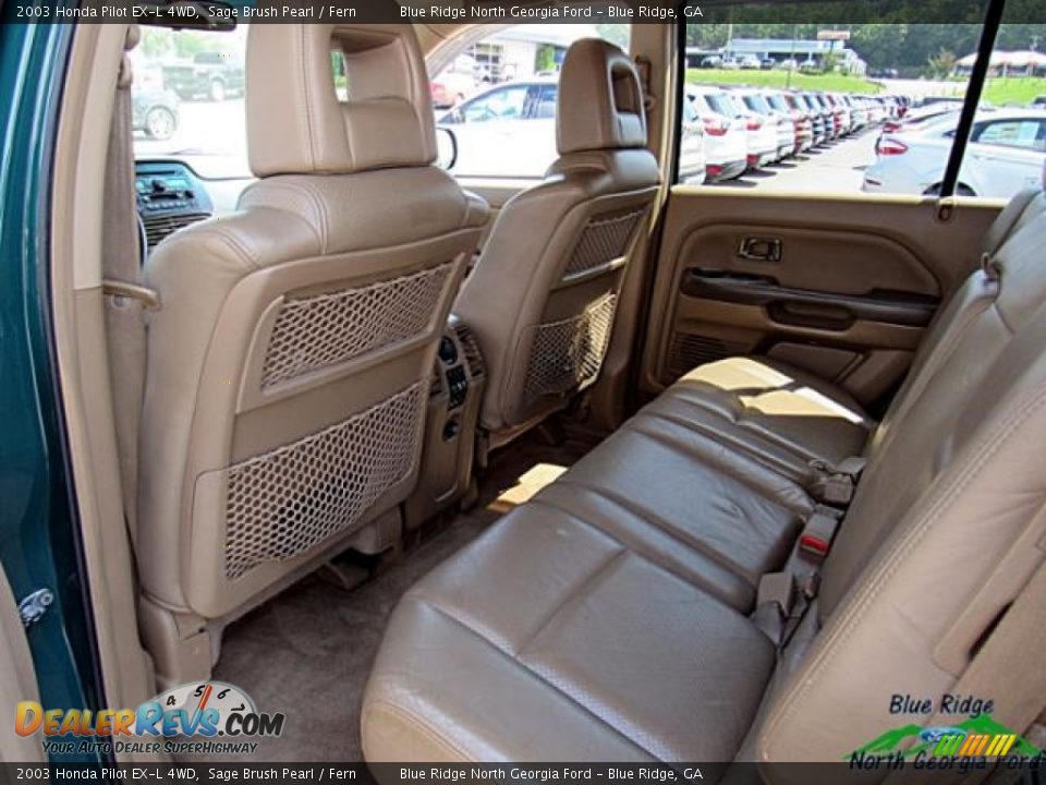 2003 Honda Pilot EX-L 4WD Sage Brush Pearl / Fern Photo #28