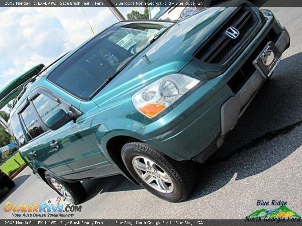2003 Honda Pilot EX-L 4WD Sage Brush Pearl / Fern Photo #31