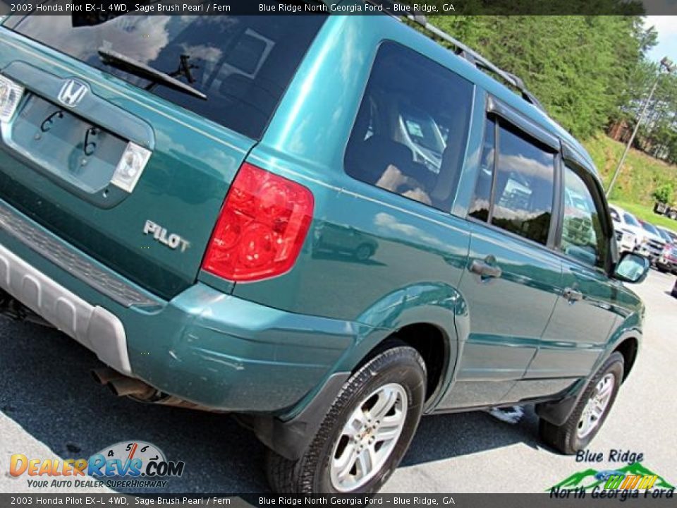 2003 Honda Pilot EX-L 4WD Sage Brush Pearl / Fern Photo #32