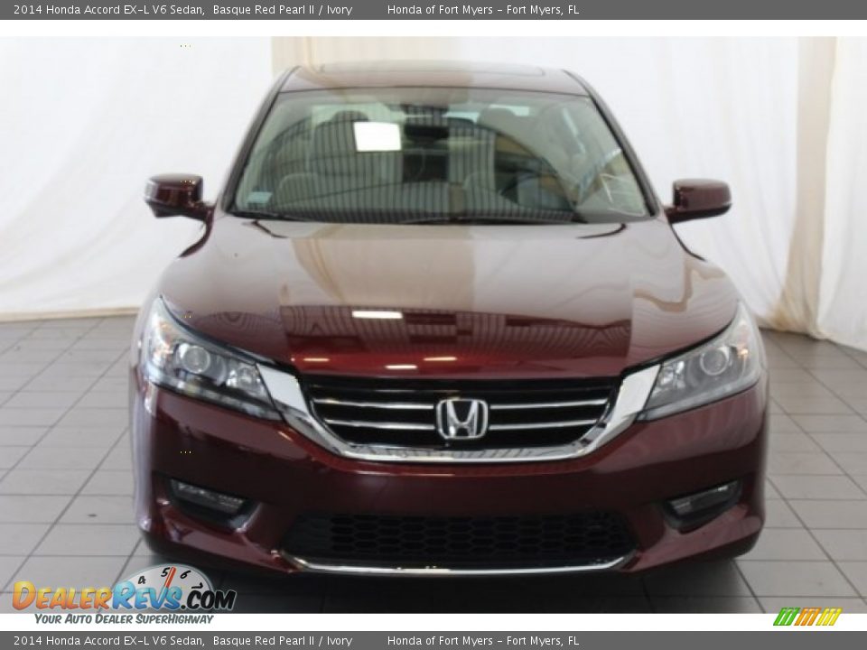 2014 Honda Accord EX-L V6 Sedan Basque Red Pearl II / Ivory Photo #3