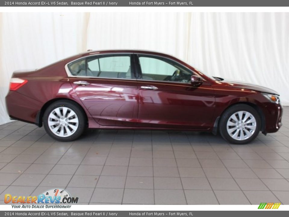 2014 Honda Accord EX-L V6 Sedan Basque Red Pearl II / Ivory Photo #4