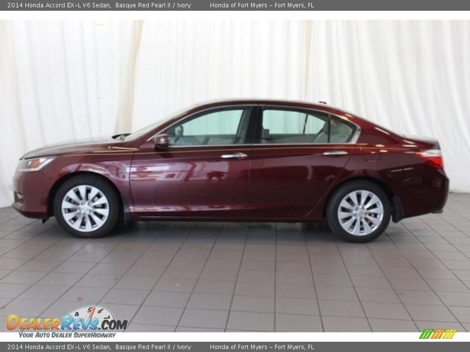 2014 Honda Accord EX-L V6 Sedan Basque Red Pearl II / Ivory Photo #5