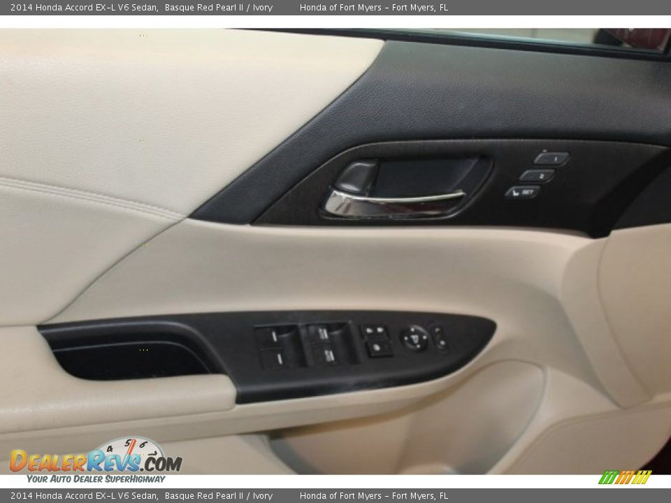 2014 Honda Accord EX-L V6 Sedan Basque Red Pearl II / Ivory Photo #9