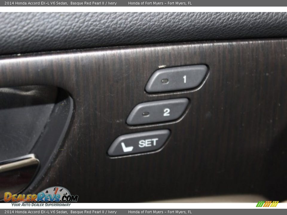 2014 Honda Accord EX-L V6 Sedan Basque Red Pearl II / Ivory Photo #10