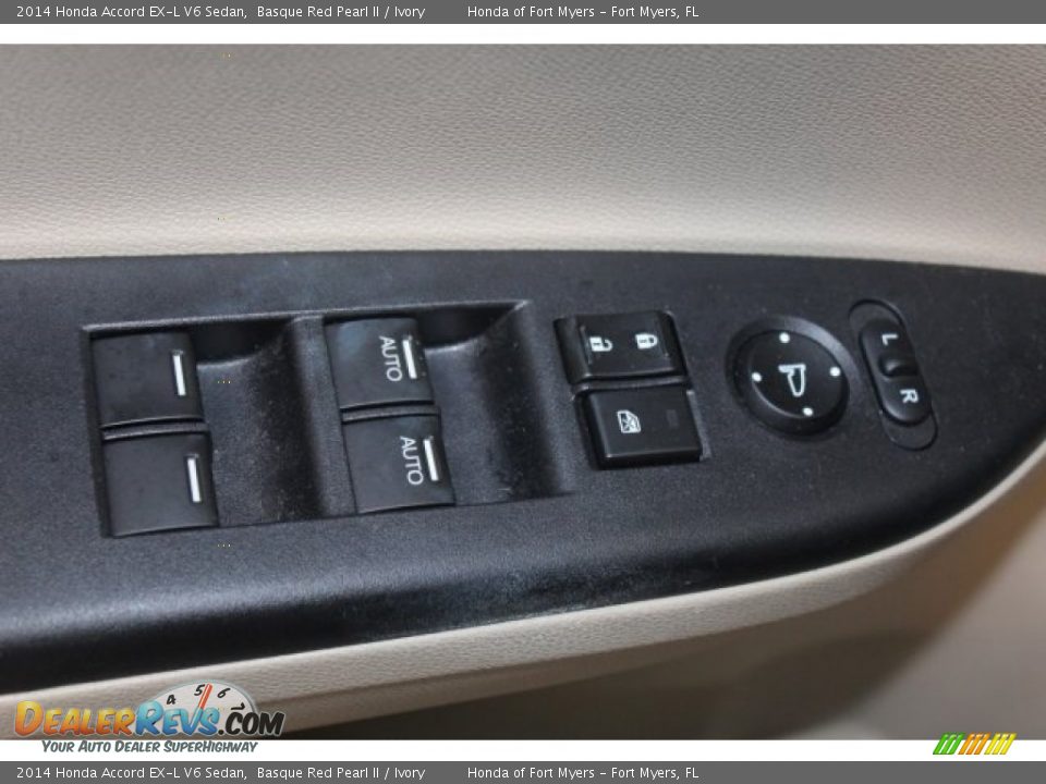 2014 Honda Accord EX-L V6 Sedan Basque Red Pearl II / Ivory Photo #11