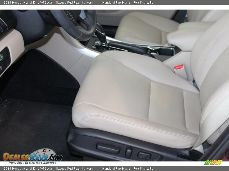 2014 Honda Accord EX-L V6 Sedan Basque Red Pearl II / Ivory Photo #12