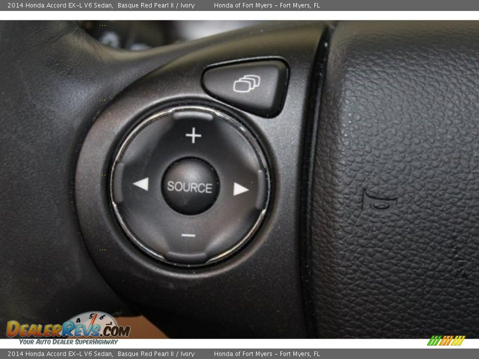 2014 Honda Accord EX-L V6 Sedan Basque Red Pearl II / Ivory Photo #14