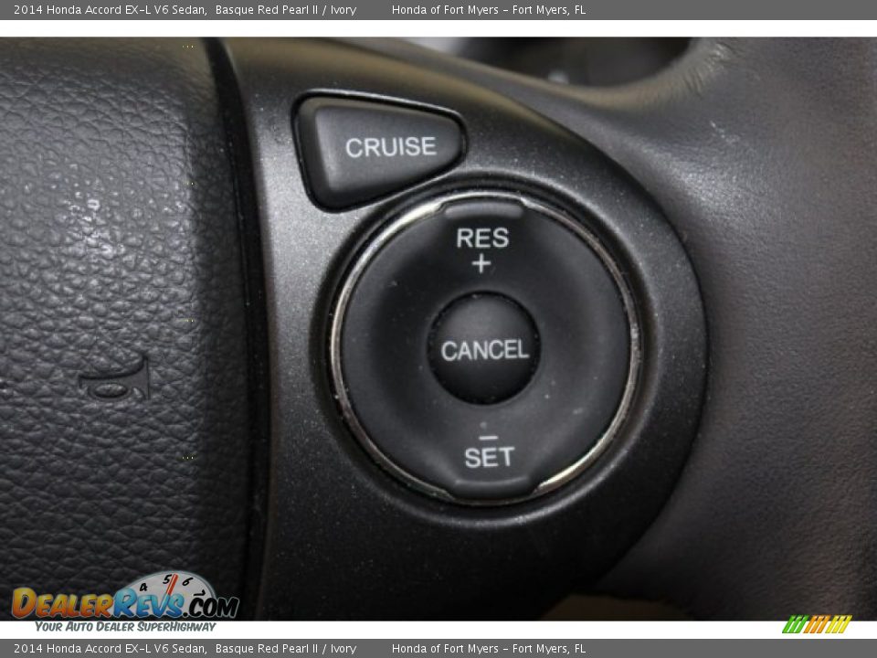 2014 Honda Accord EX-L V6 Sedan Basque Red Pearl II / Ivory Photo #15