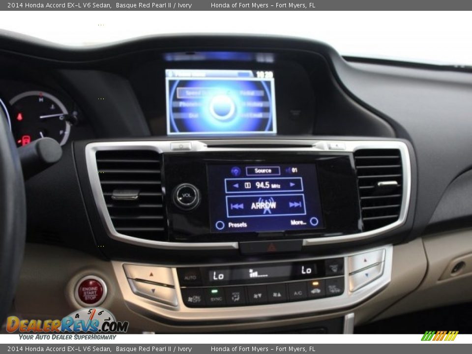 2014 Honda Accord EX-L V6 Sedan Basque Red Pearl II / Ivory Photo #18