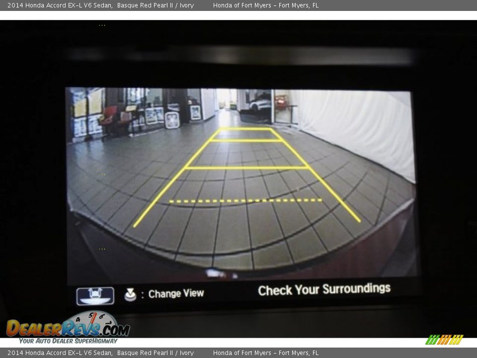 2014 Honda Accord EX-L V6 Sedan Basque Red Pearl II / Ivory Photo #19