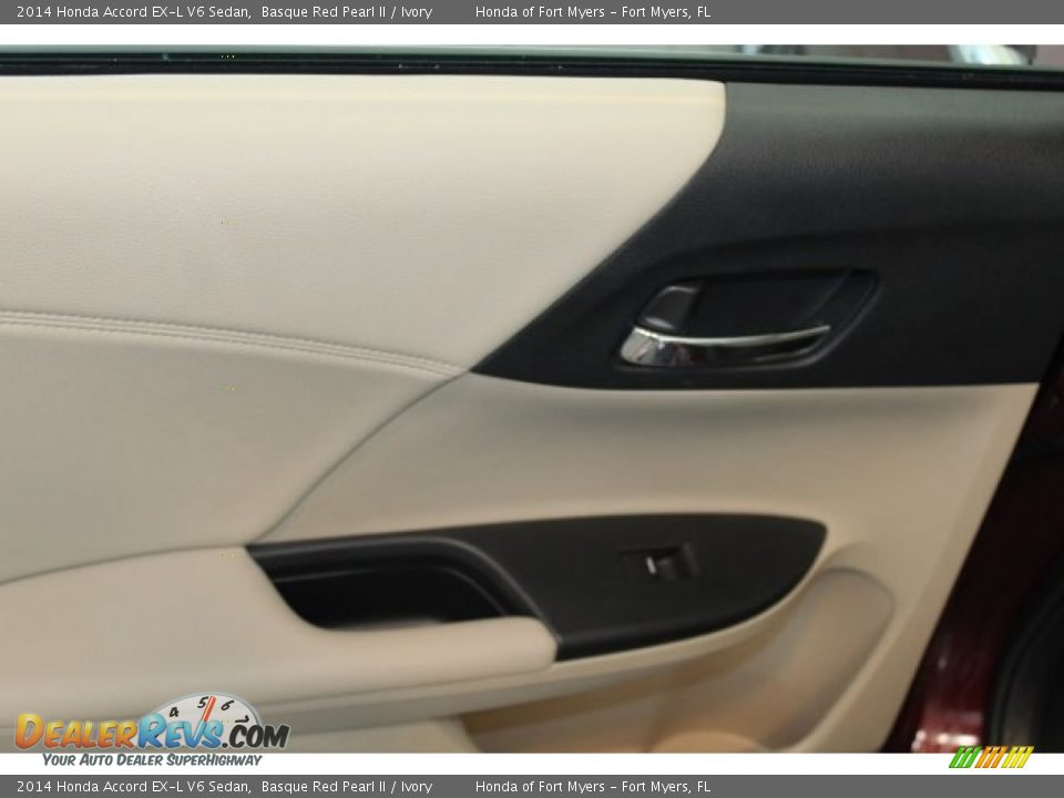2014 Honda Accord EX-L V6 Sedan Basque Red Pearl II / Ivory Photo #26