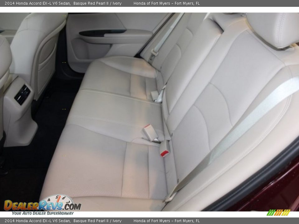 2014 Honda Accord EX-L V6 Sedan Basque Red Pearl II / Ivory Photo #27