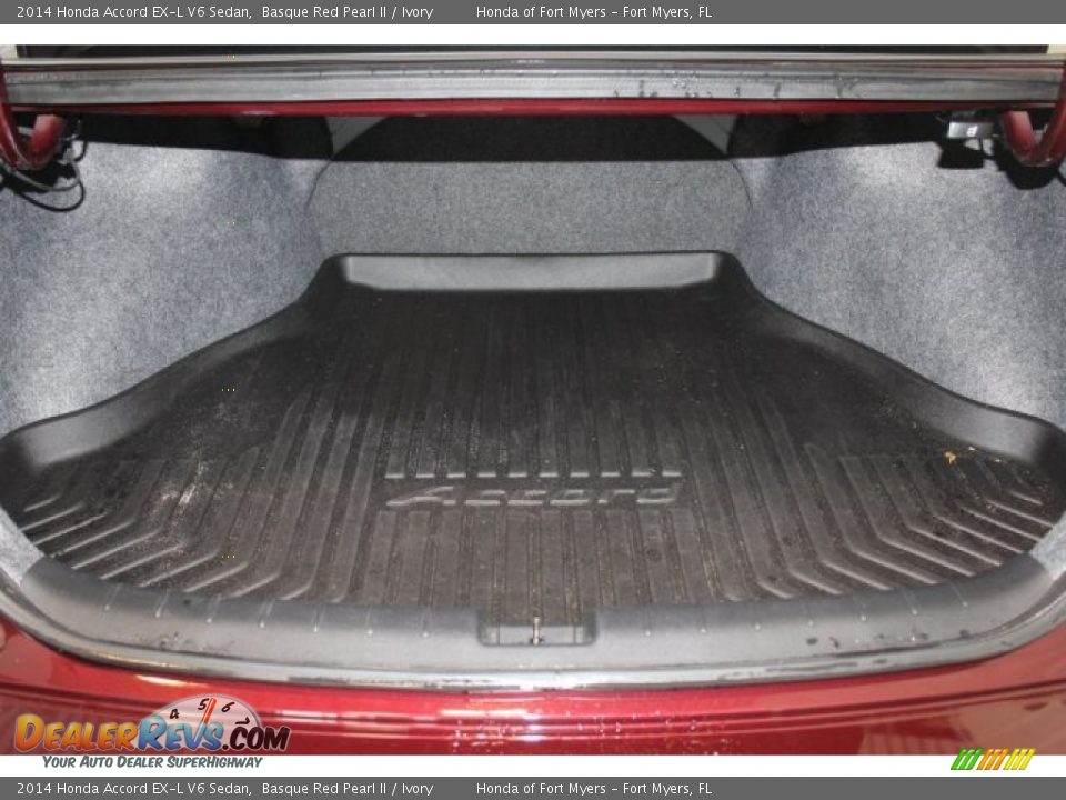 2014 Honda Accord EX-L V6 Sedan Basque Red Pearl II / Ivory Photo #28