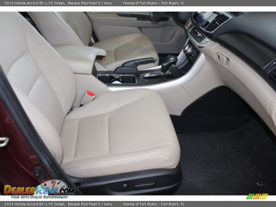 2014 Honda Accord EX-L V6 Sedan Basque Red Pearl II / Ivory Photo #31