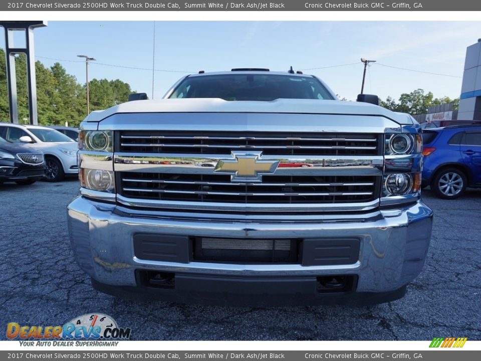 2017 Chevrolet Silverado 2500HD Work Truck Double Cab Summit White / Dark Ash/Jet Black Photo #2