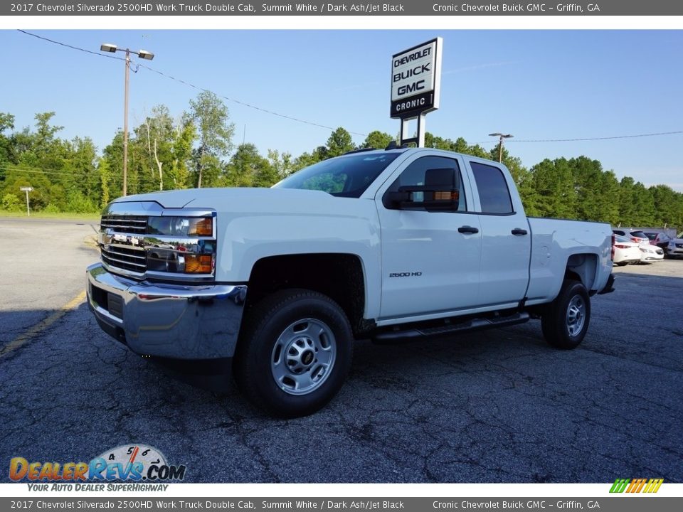 2017 Chevrolet Silverado 2500HD Work Truck Double Cab Summit White / Dark Ash/Jet Black Photo #3