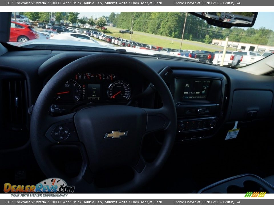 2017 Chevrolet Silverado 2500HD Work Truck Double Cab Summit White / Dark Ash/Jet Black Photo #9