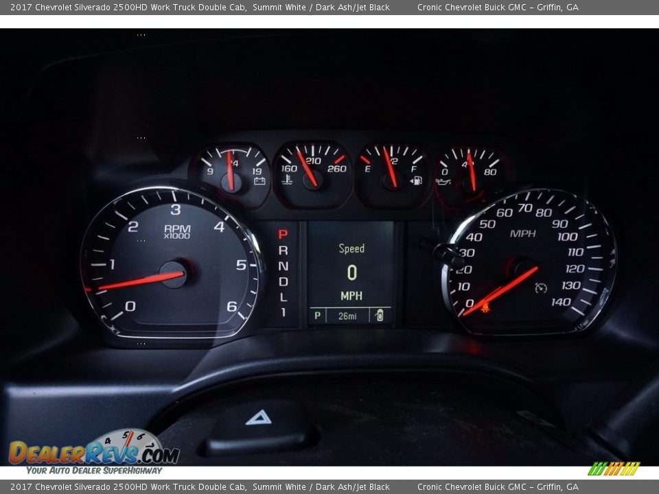 2017 Chevrolet Silverado 2500HD Work Truck Double Cab Summit White / Dark Ash/Jet Black Photo #12