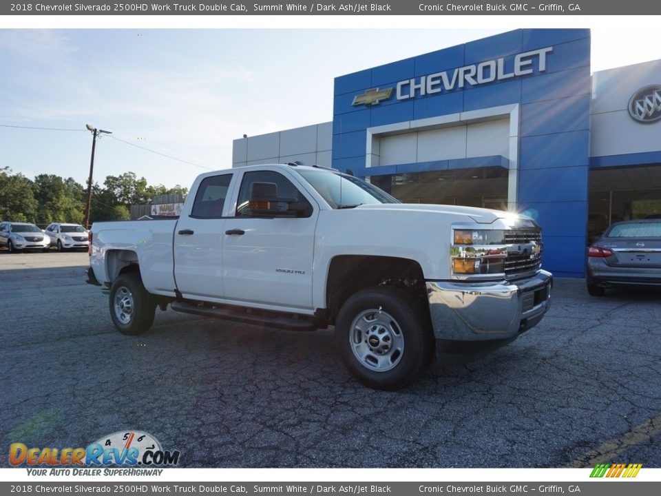 Front 3/4 View of 2018 Chevrolet Silverado 2500HD Work Truck Double Cab Photo #1
