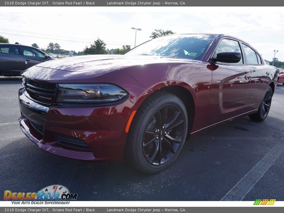 2018 Dodge Charger SXT Octane Red Pearl / Black Photo #1