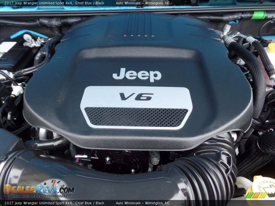 2017 Jeep Wrangler Unlimited Sport 4x4 Chief Blue / Black Photo #6