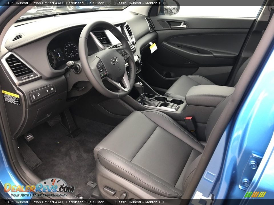 2017 Hyundai Tucson Limited AWD Caribbean Blue / Black Photo #4