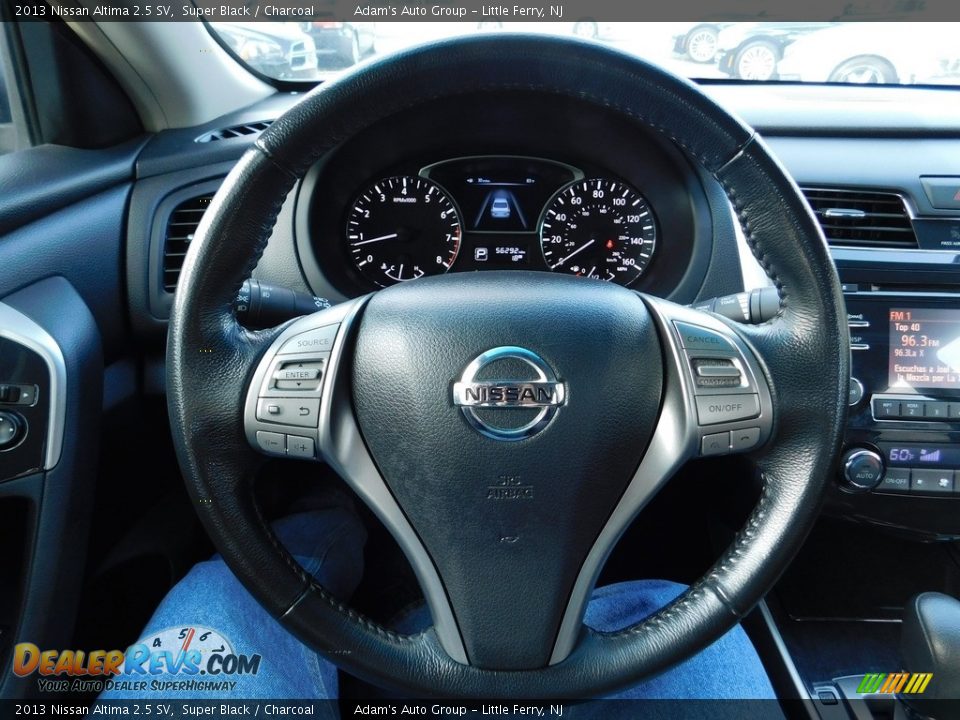 2013 Nissan Altima 2.5 SV Super Black / Charcoal Photo #17