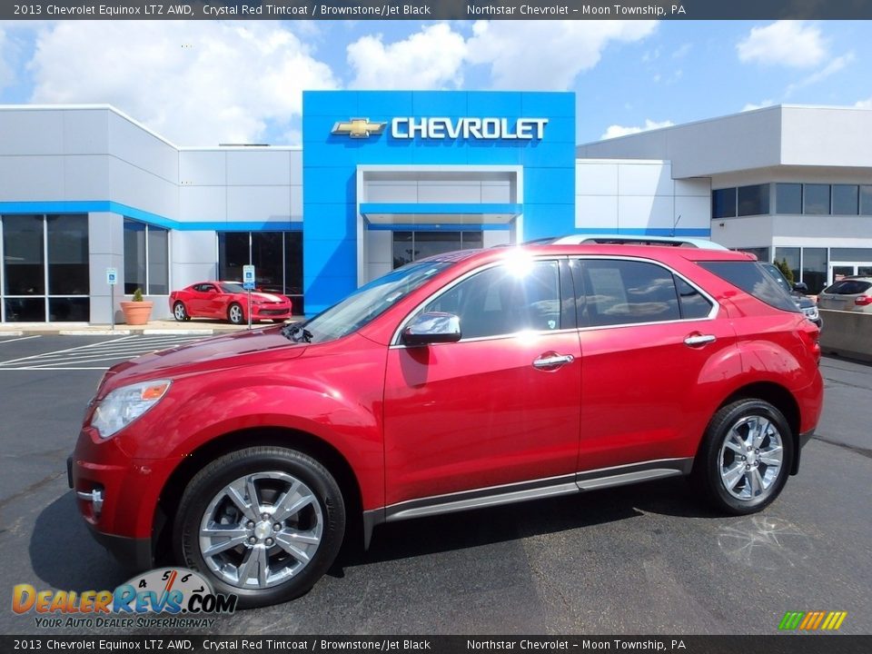 2013 Chevrolet Equinox LTZ AWD Crystal Red Tintcoat / Brownstone/Jet Black Photo #1