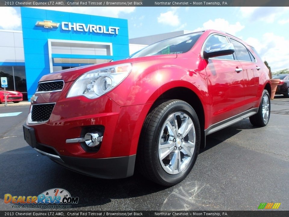 2013 Chevrolet Equinox LTZ AWD Crystal Red Tintcoat / Brownstone/Jet Black Photo #2