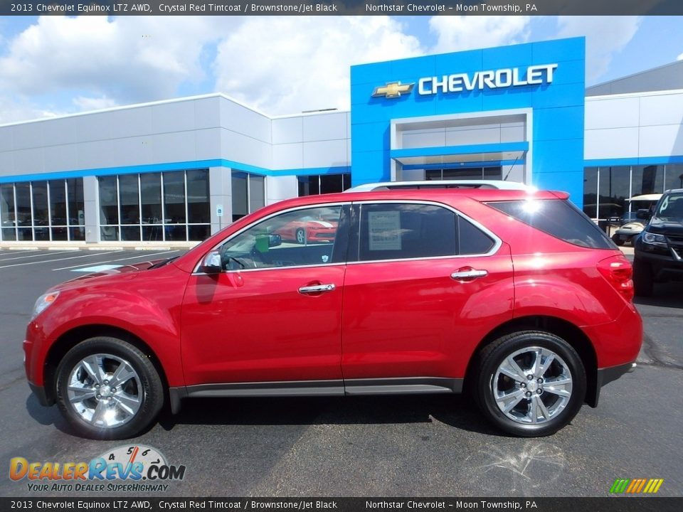 2013 Chevrolet Equinox LTZ AWD Crystal Red Tintcoat / Brownstone/Jet Black Photo #3