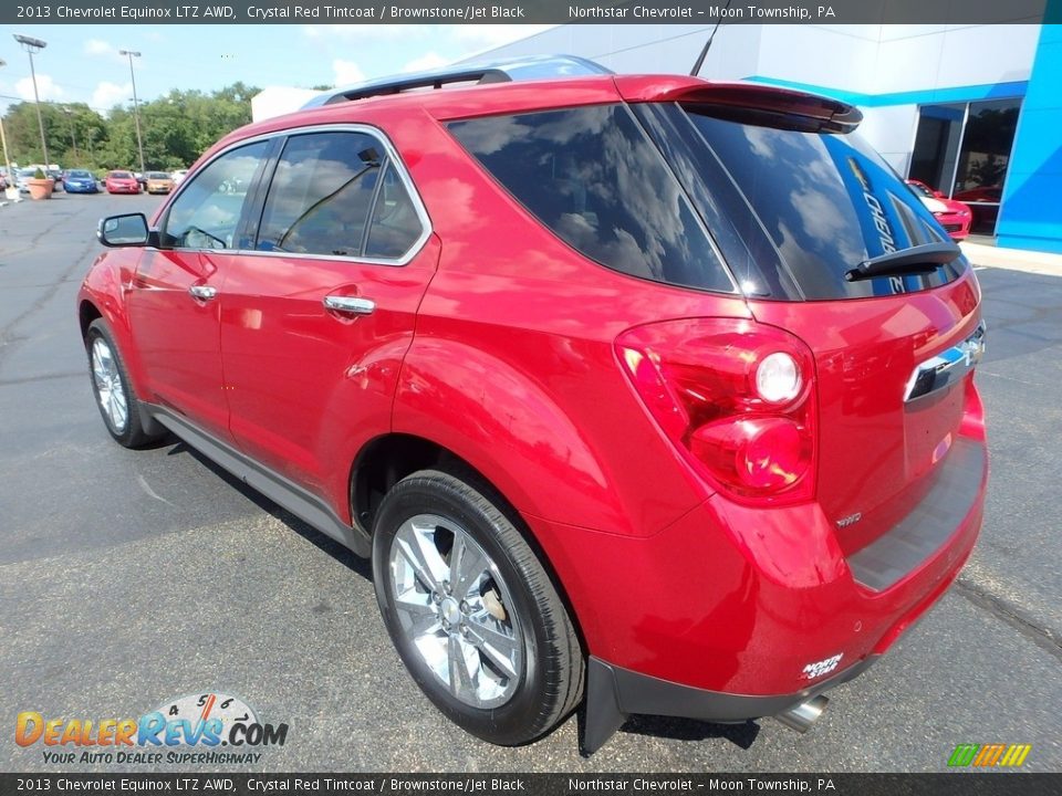 2013 Chevrolet Equinox LTZ AWD Crystal Red Tintcoat / Brownstone/Jet Black Photo #4