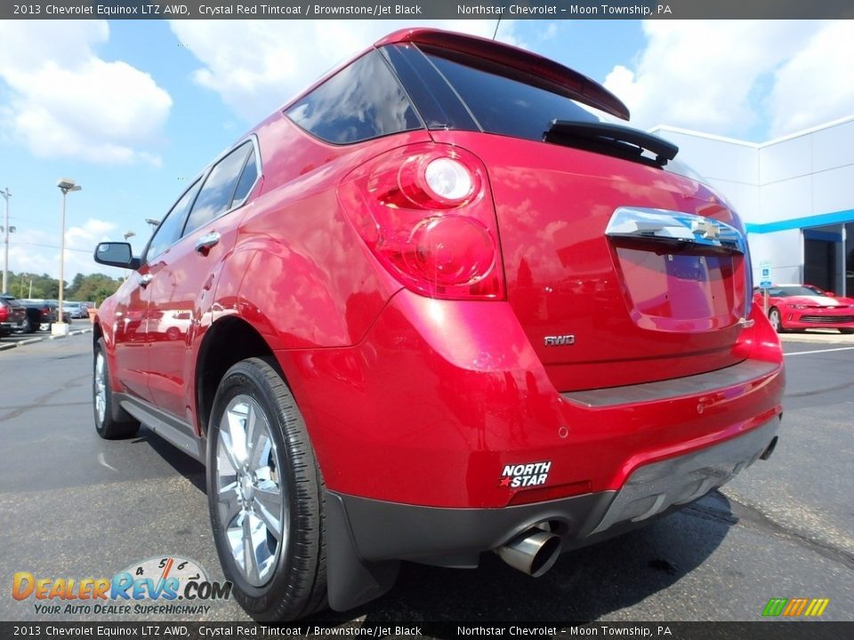 2013 Chevrolet Equinox LTZ AWD Crystal Red Tintcoat / Brownstone/Jet Black Photo #5
