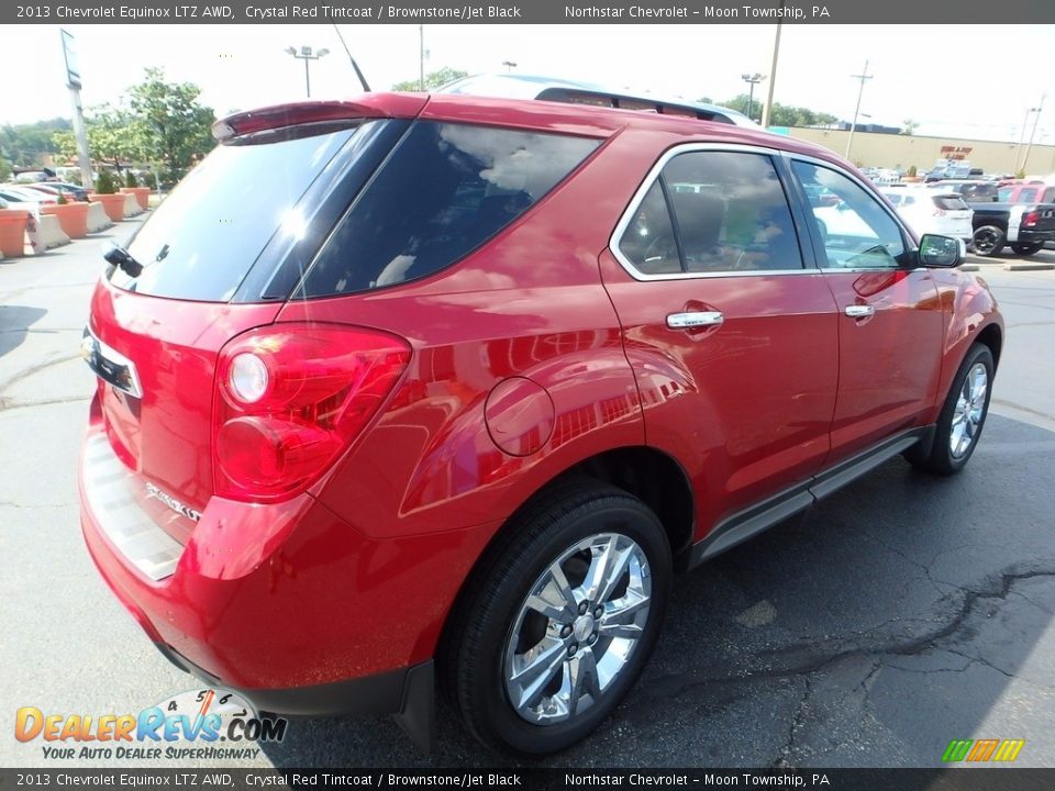 2013 Chevrolet Equinox LTZ AWD Crystal Red Tintcoat / Brownstone/Jet Black Photo #8