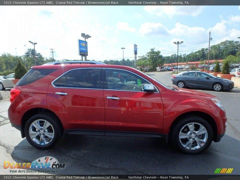2013 Chevrolet Equinox LTZ AWD Crystal Red Tintcoat / Brownstone/Jet Black Photo #10