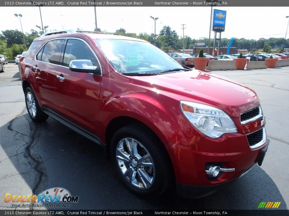 2013 Chevrolet Equinox LTZ AWD Crystal Red Tintcoat / Brownstone/Jet Black Photo #11