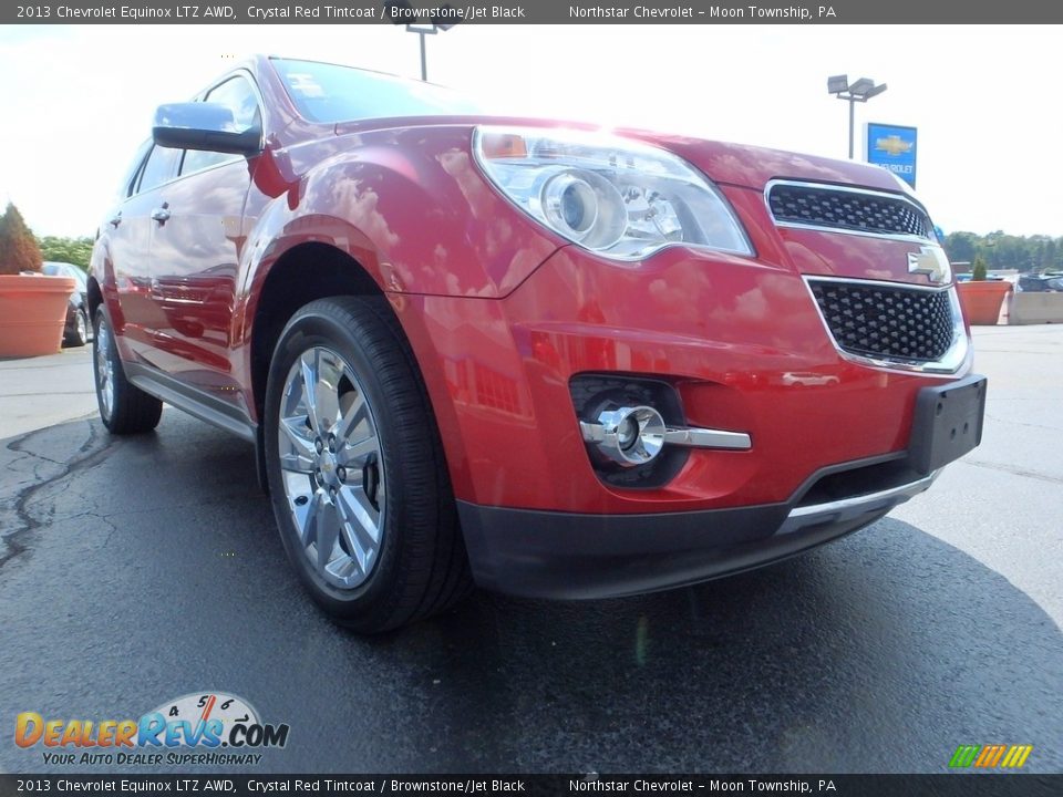 2013 Chevrolet Equinox LTZ AWD Crystal Red Tintcoat / Brownstone/Jet Black Photo #12