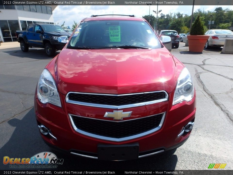 2013 Chevrolet Equinox LTZ AWD Crystal Red Tintcoat / Brownstone/Jet Black Photo #13