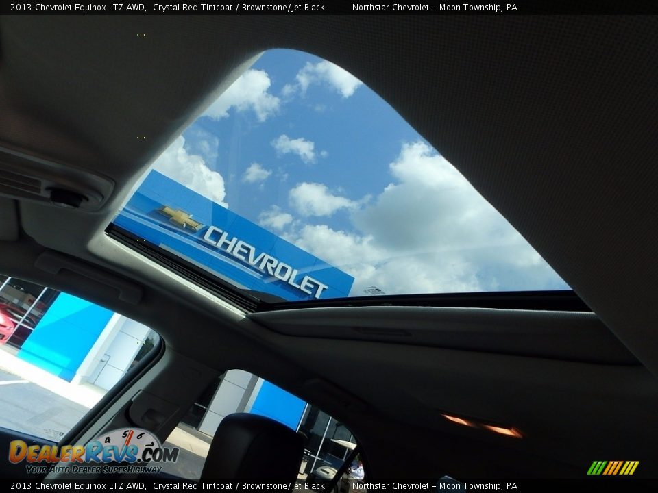 2013 Chevrolet Equinox LTZ AWD Crystal Red Tintcoat / Brownstone/Jet Black Photo #26