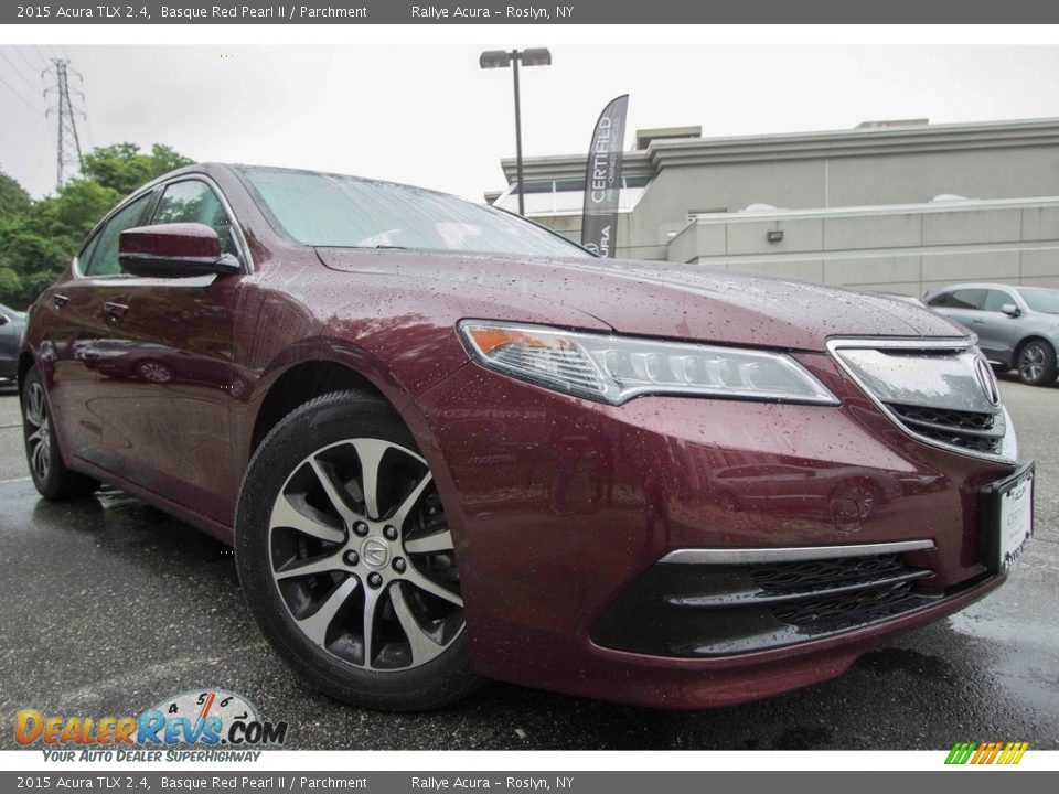 2015 Acura TLX 2.4 Basque Red Pearl II / Parchment Photo #1