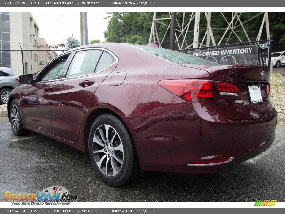 2015 Acura TLX 2.4 Basque Red Pearl II / Parchment Photo #6