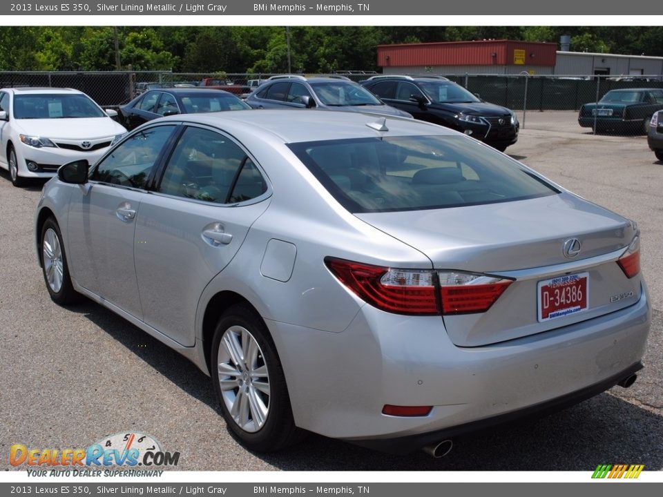 2013 Lexus ES 350 Silver Lining Metallic / Light Gray Photo #3