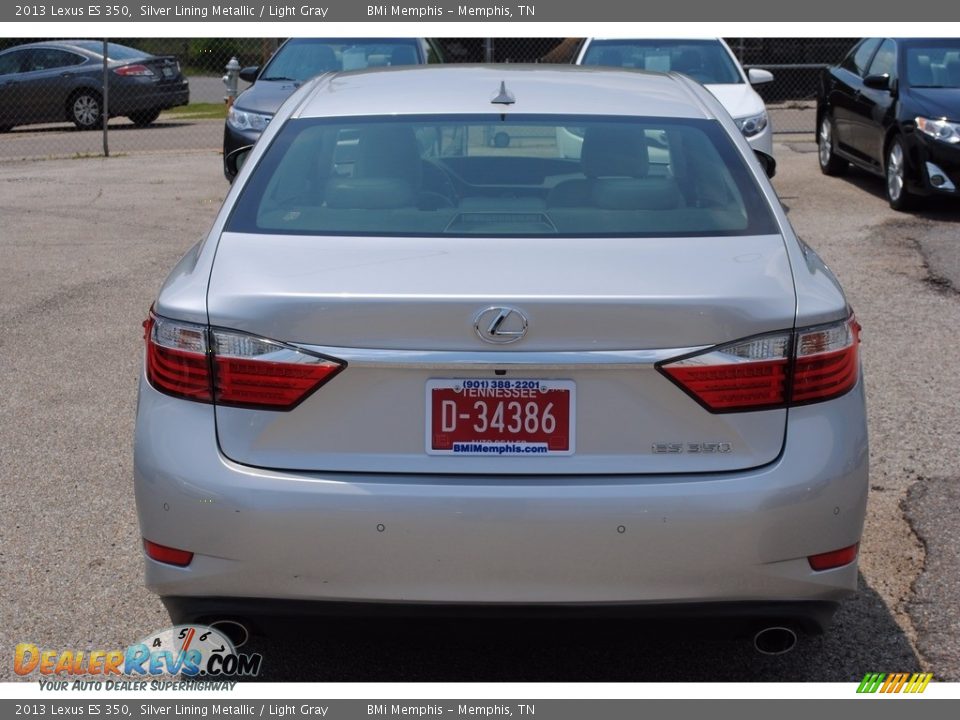2013 Lexus ES 350 Silver Lining Metallic / Light Gray Photo #4