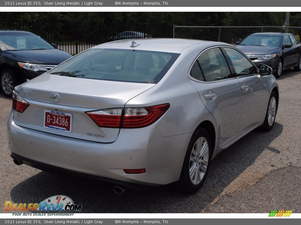 2013 Lexus ES 350 Silver Lining Metallic / Light Gray Photo #5