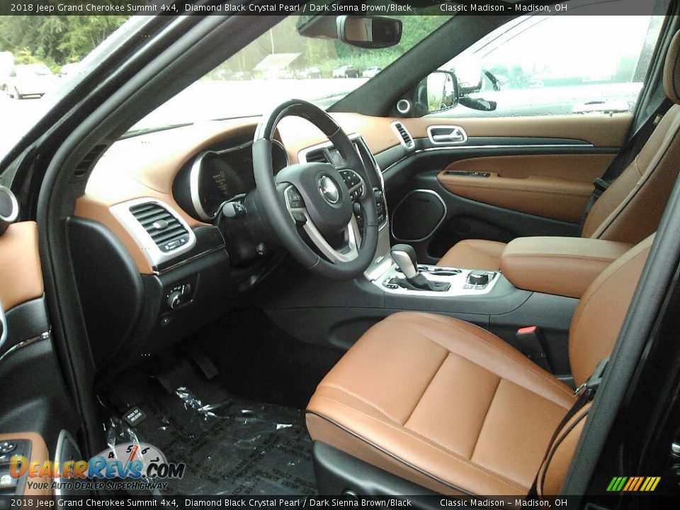 2018 Jeep Grand Cherokee Summit 4x4 Diamond Black Crystal Pearl / Dark Sienna Brown/Black Photo #5