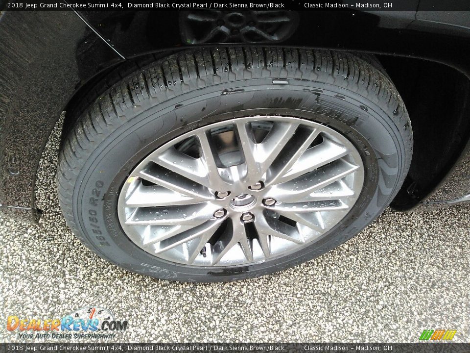 2018 Jeep Grand Cherokee Summit 4x4 Diamond Black Crystal Pearl / Dark Sienna Brown/Black Photo #14