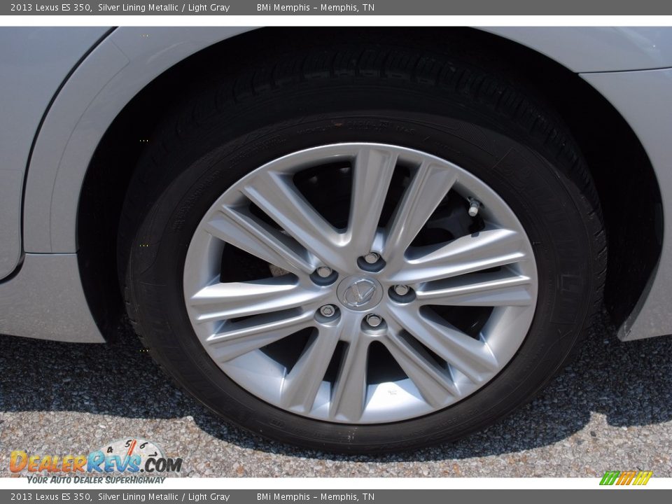 2013 Lexus ES 350 Silver Lining Metallic / Light Gray Photo #35