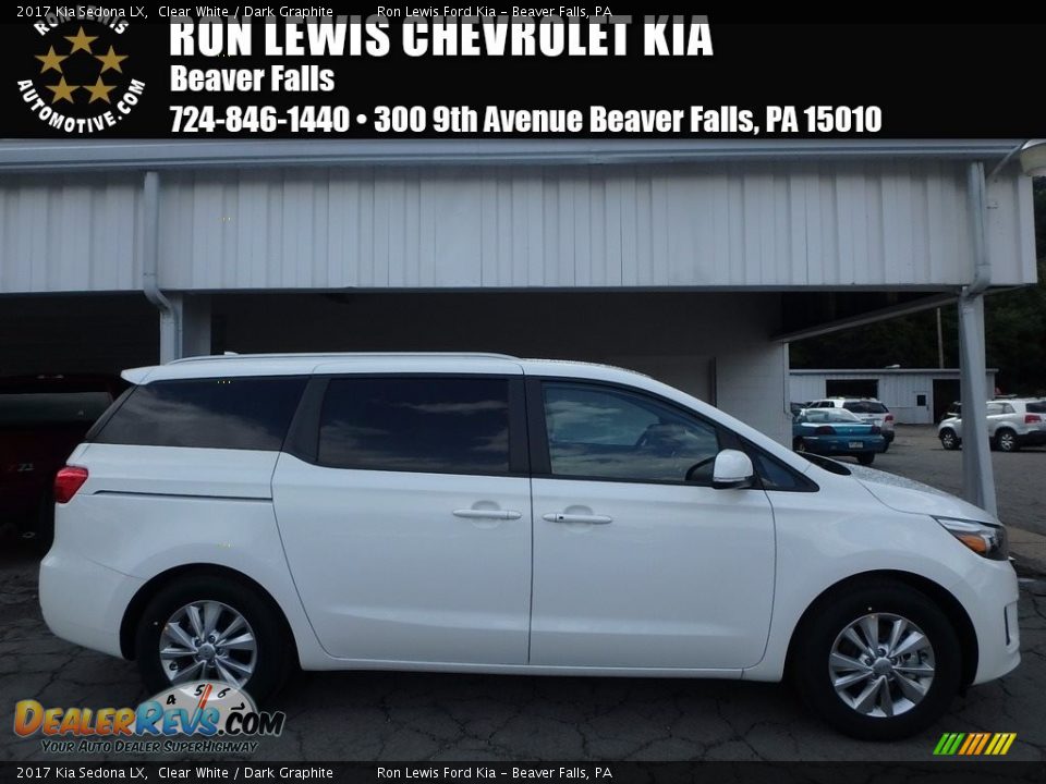 2017 Kia Sedona LX Clear White / Dark Graphite Photo #1