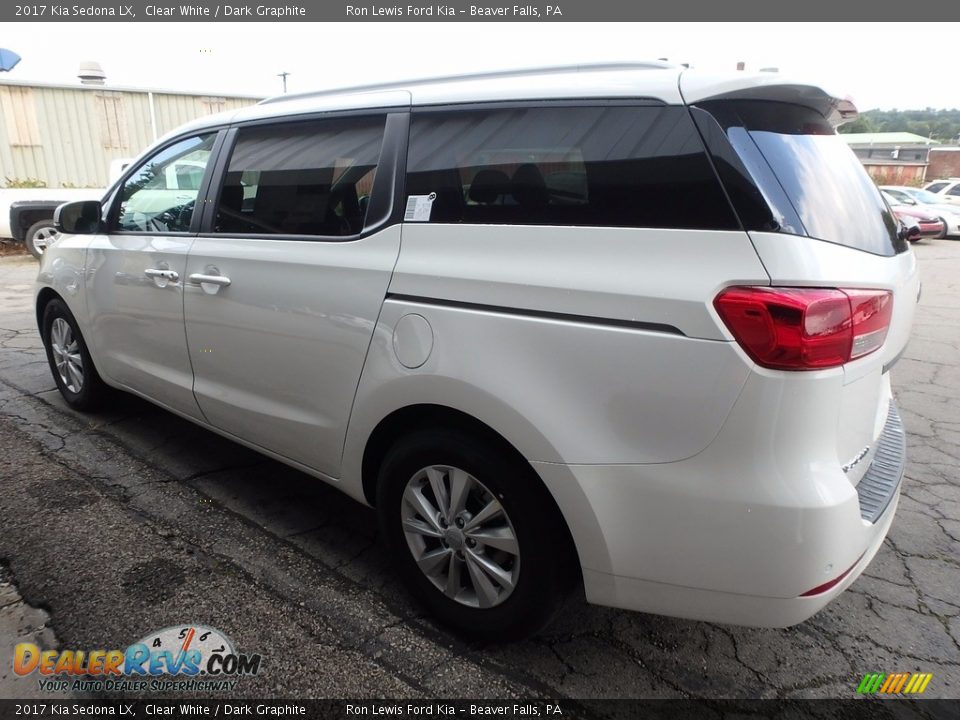 2017 Kia Sedona LX Clear White / Dark Graphite Photo #4