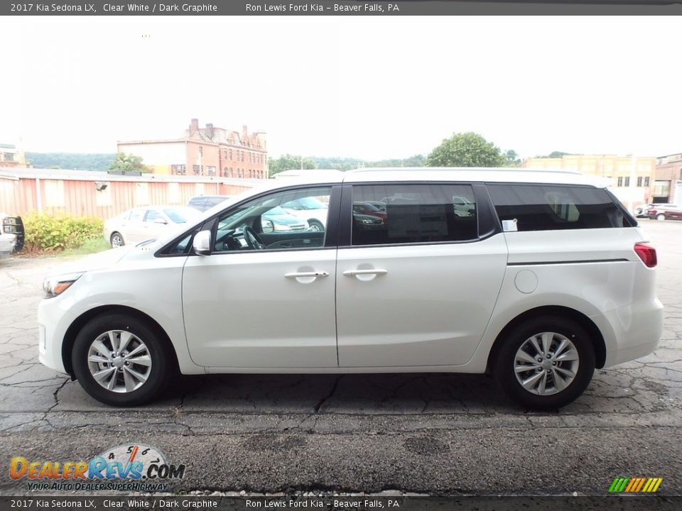 2017 Kia Sedona LX Clear White / Dark Graphite Photo #5